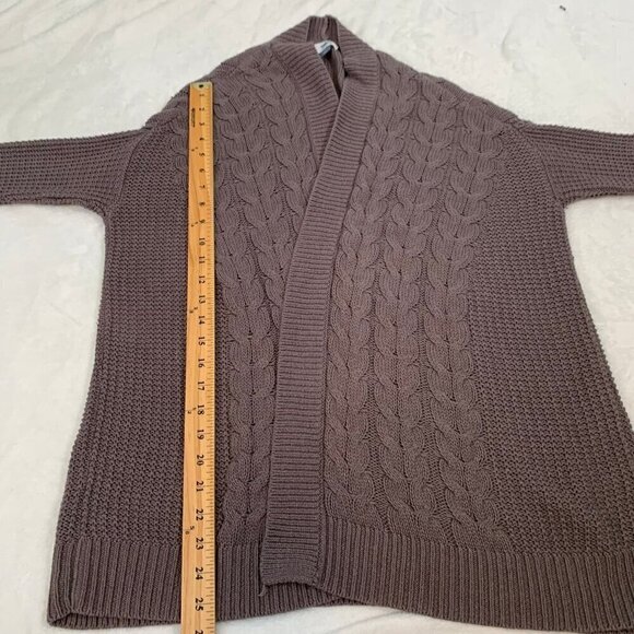 Old Navy medium weight cable knit long sleeve open front cardigan sweater - Picture 9 of 9